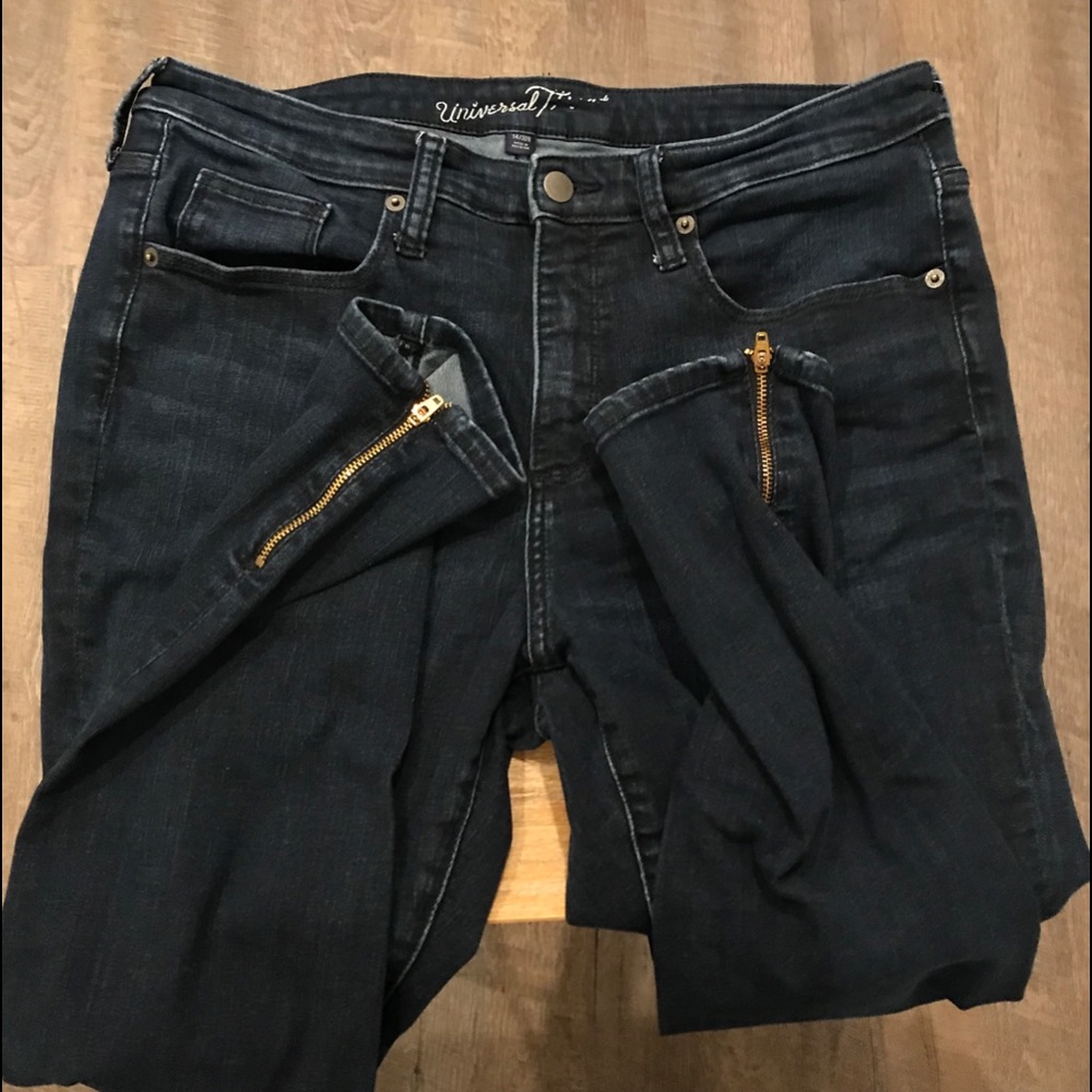 Black Jeans Universal Thread w/ Ankle Zip